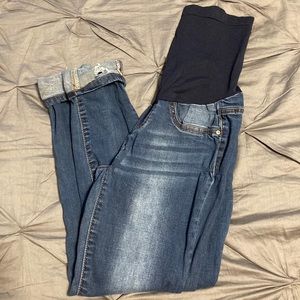 Distressed Maternity Jeans